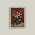 Load image into Gallery viewer, Chinese Asters and Gladioli Framed Antique Art