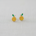 Load image into Gallery viewer, Colorful Zircon Fruit Stud Earrings