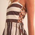 Load image into Gallery viewer, Chocolate Stripe Midi Dress