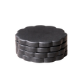 Load image into Gallery viewer, Black Marble Scalloped Coasters