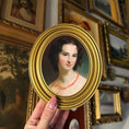 Load image into Gallery viewer, Vintage Style Portrait of Lady James Art Print Framed Oval