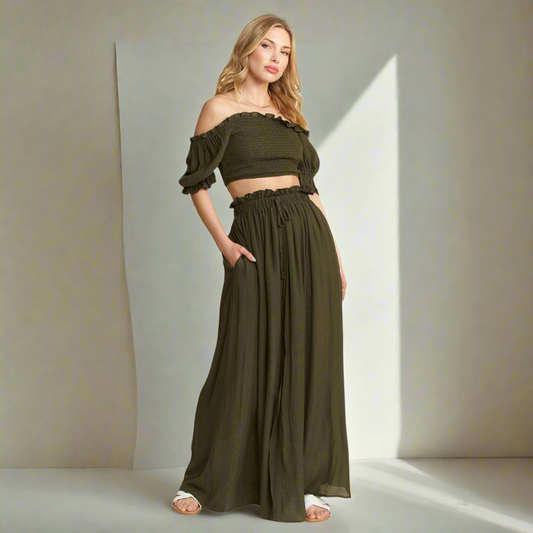 Olive You Skirt Set