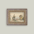 Load image into Gallery viewer, The Road From Versailles Framed Antique Art: 7x5