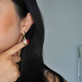 Load image into Gallery viewer, Crystal Duo Drop Earrings | Statement Earrings