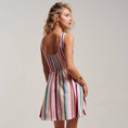Load image into Gallery viewer, Sorbet Stripe Smocked Bodice Sleeveless Mini Dress