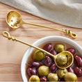 Load image into Gallery viewer, Forged Brass Olive Spoon