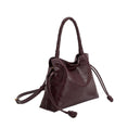 Load image into Gallery viewer, Moira Burgundy Vegan Leather Top Handle Bag Pre-Order 10/15
