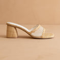 Load image into Gallery viewer, The Trina Scalloped Mesh Block Heel