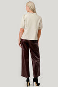Load image into Gallery viewer, Chocolate Faux Leather Wide-Leg Pants