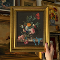 Load image into Gallery viewer, Vintage Style Moody Flowers Vase Art Print Framed