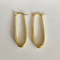 Load image into Gallery viewer, Slim Modern Earrings | Gold Hoop Earrings | 18K Gold-Plated