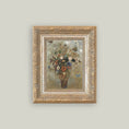 Load image into Gallery viewer, Flower Butterfly Vase Framed Antique Art