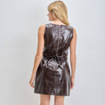 Load image into Gallery viewer, Faux Leather Mini Dress