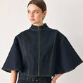 Load image into Gallery viewer, Denim Capelet Top