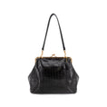 Load image into Gallery viewer, Miette Faux Croc Clutch in Black