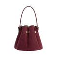 Load image into Gallery viewer, Laguna Mini Burgundy Recycled Vegan Suede Top Handle Bag
