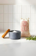 Load image into Gallery viewer, Concrete Salt Cellar with Wooden Lid