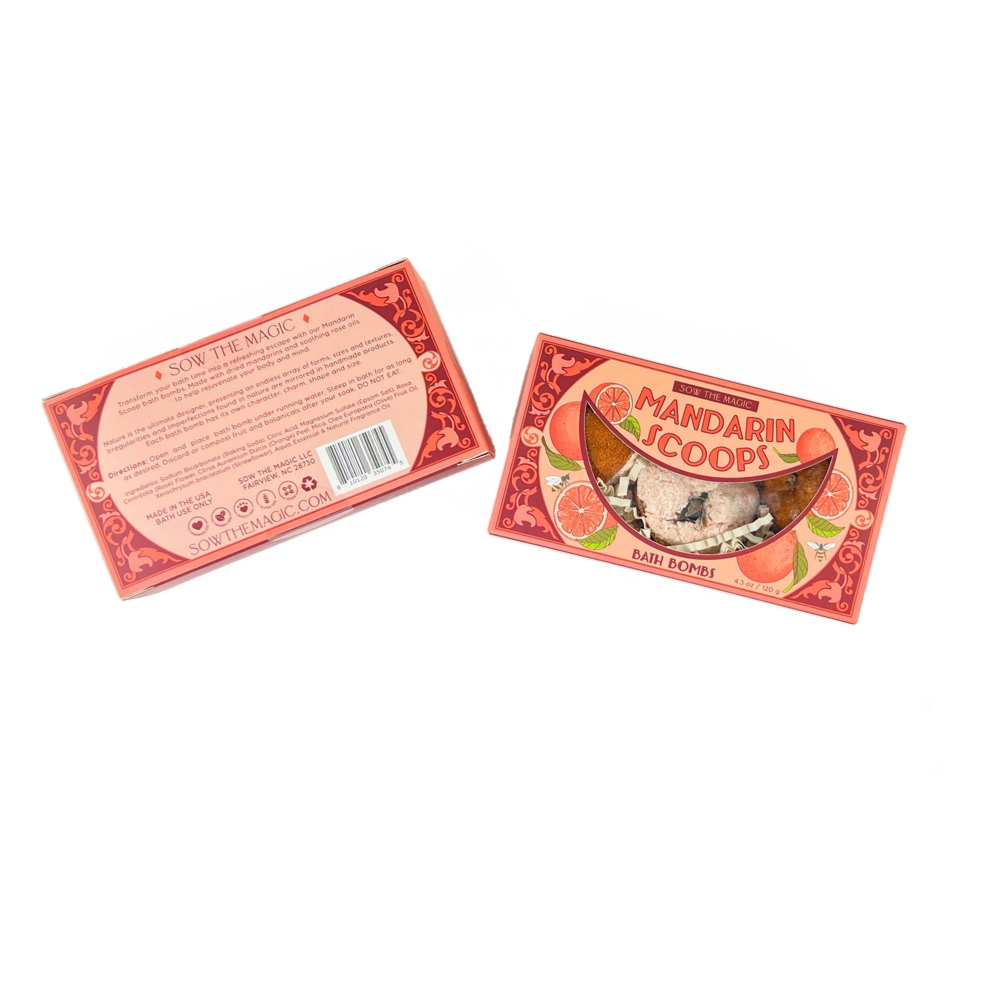 Mandarin Scoops Bath Bomb Gift Set