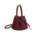 Load image into Gallery viewer, Laguna Mini Burgundy Recycled Vegan Suede Top Handle Bag