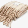 Load image into Gallery viewer, The Wool Stripe Throw - Pale Taupe Stripe