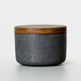 Load image into Gallery viewer, Concrete Salt Cellar with Wooden Lid