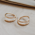 Load image into Gallery viewer, Double Huggie Hoop Earrings