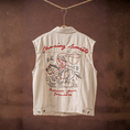 Load image into Gallery viewer, Chasing Sunsets Embroidered Denim Vest