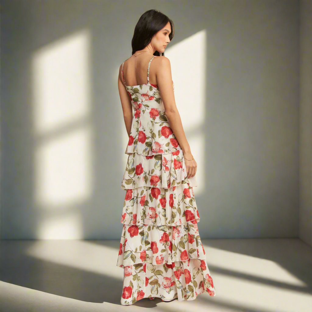 Winner's Circle Tiered Ruffle Dress
