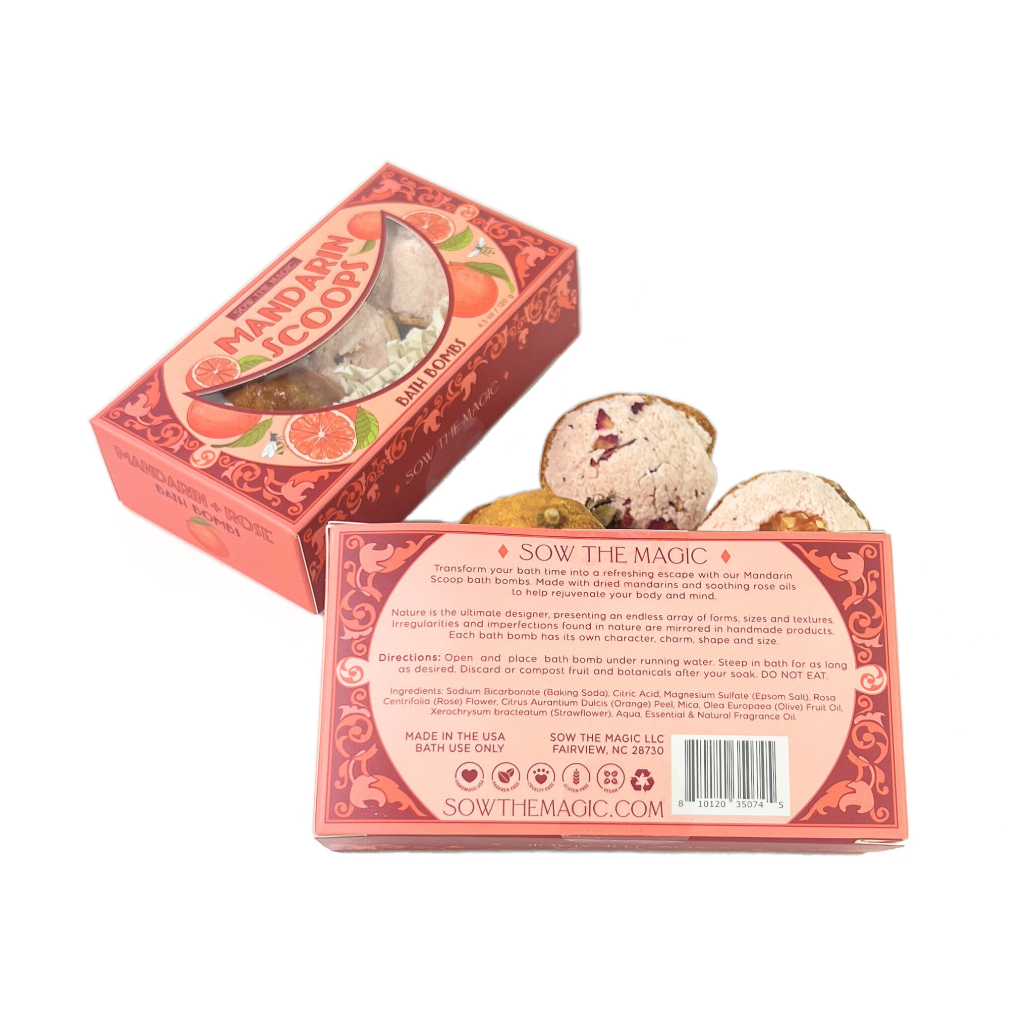 Mandarin Scoops Bath Bomb Gift Set