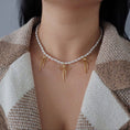 Load image into Gallery viewer, Pearl Bliss Bow Necklace