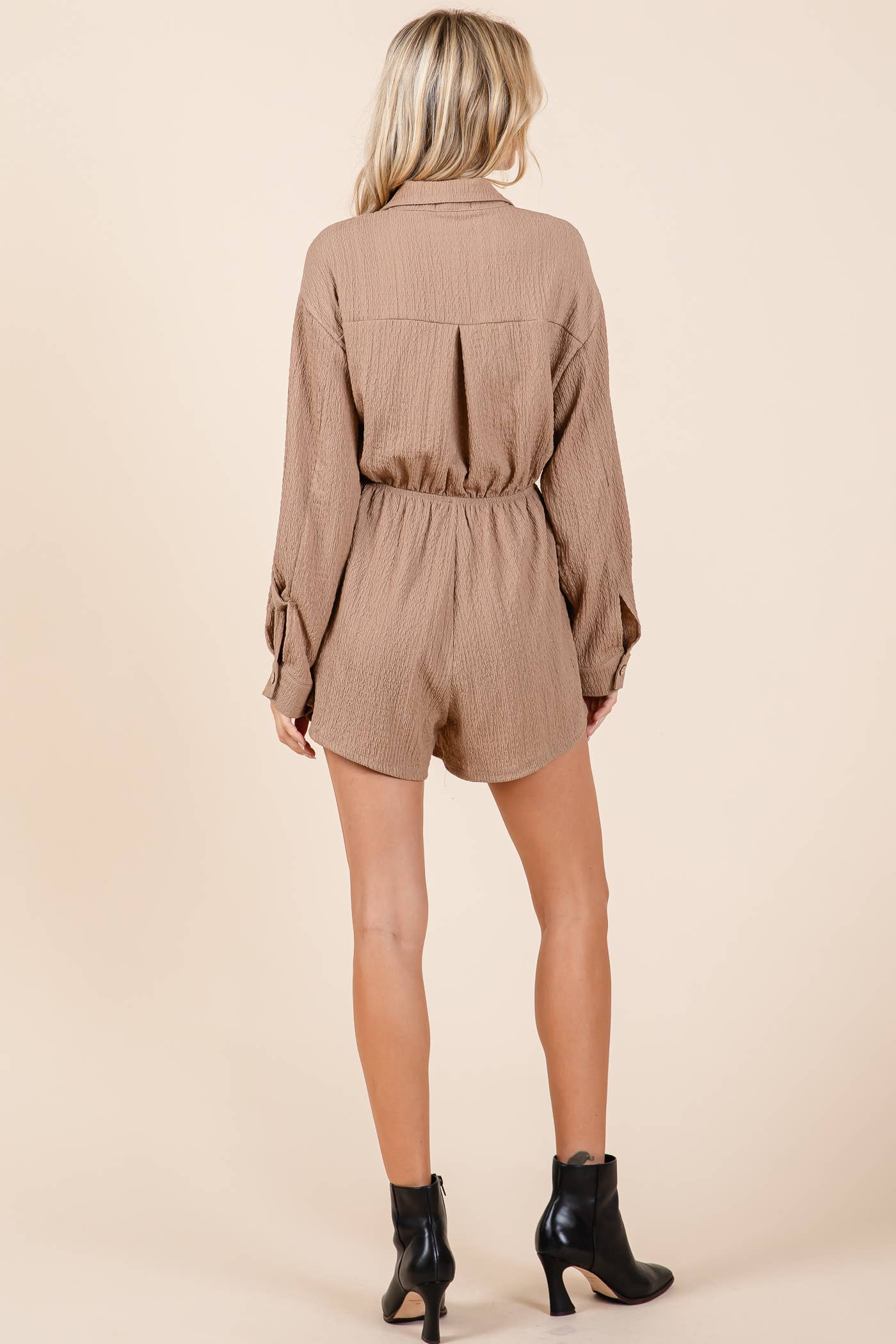 Jacquard Textured Romper