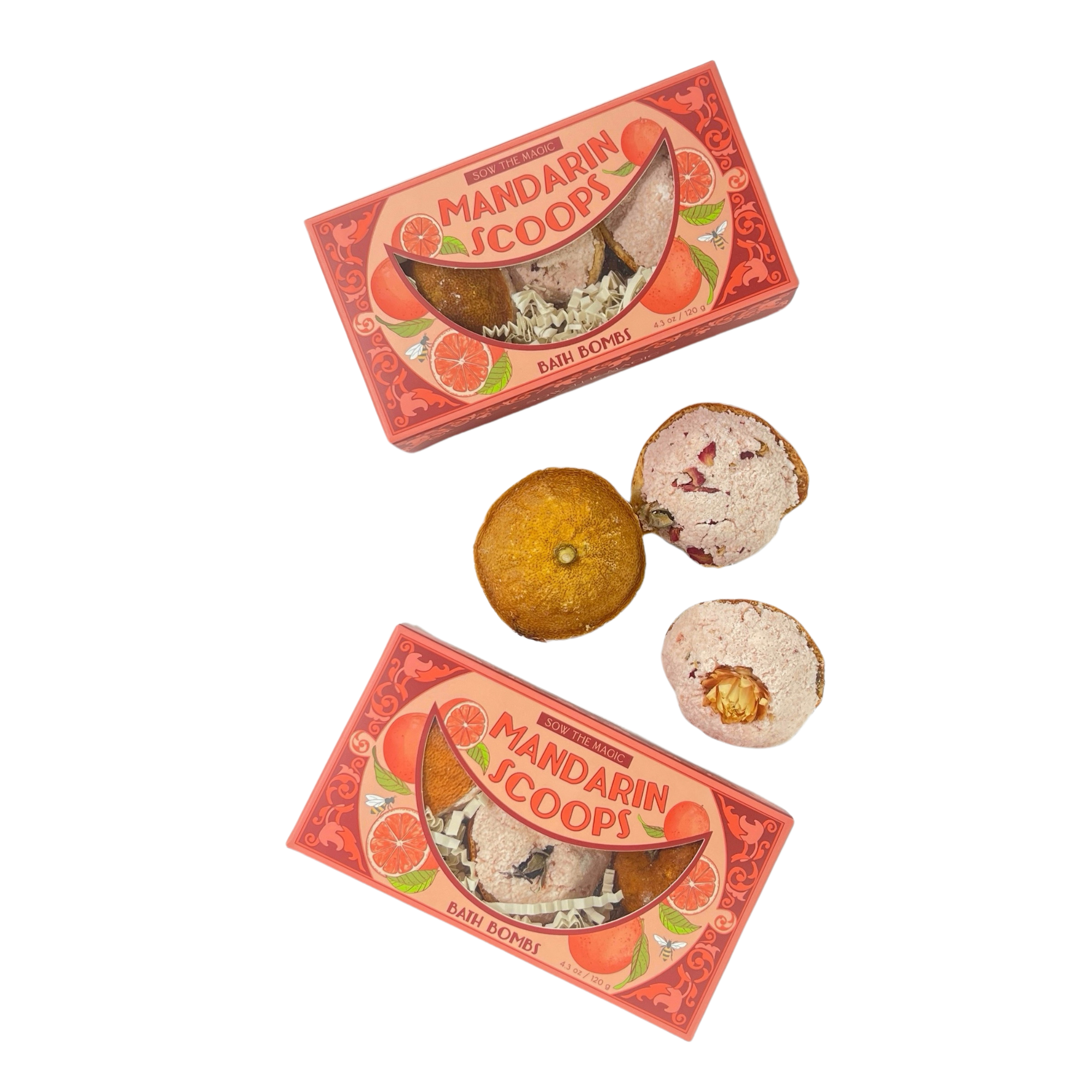 Mandarin Scoops Bath Bomb Gift Set