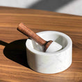 Load image into Gallery viewer, White Marble Mortar & Pestle