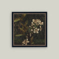 Load image into Gallery viewer, Dark Apple Blossoms Framed Antique Art