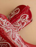 Load image into Gallery viewer, Amaya Western Boots in Cherry Red