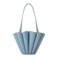Load image into Gallery viewer, Shellie Blue Recycled Vegan Leather Shoulder Bag