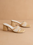 Load image into Gallery viewer, The Trina Scalloped Mesh Block Heel
