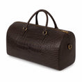 Load image into Gallery viewer, Crocodile Embossed Weekender Duffle