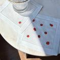 Load image into Gallery viewer, Tomato Embroidered Cocktail Napkin Set