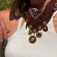 Load image into Gallery viewer, The Protector Brown Bandana Necklace