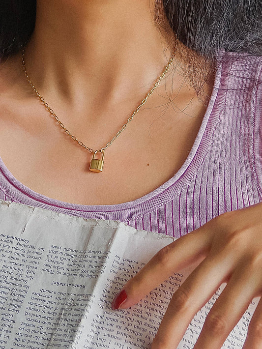 Lock and Chain Necklace