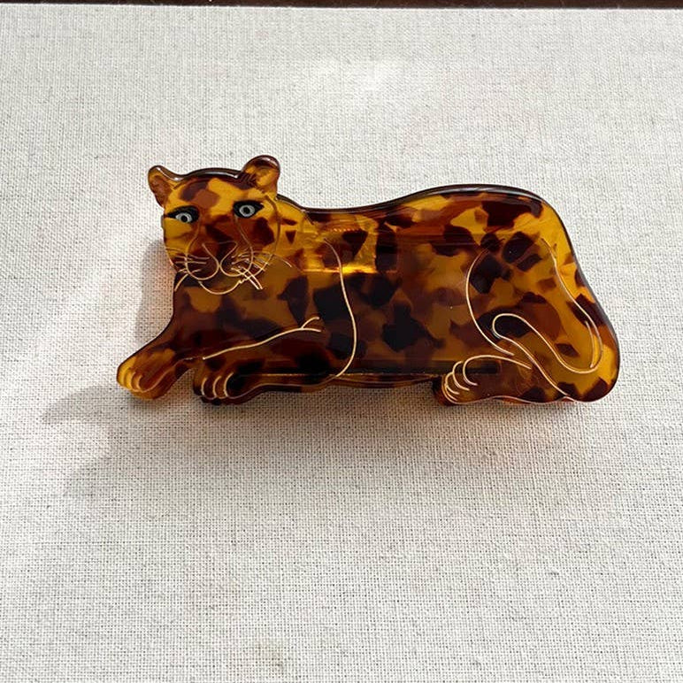 Cartoon Leopard Hair Claw