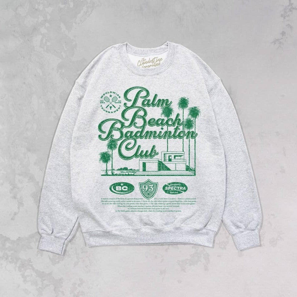 Palm Beach Badminton Club Oversized 90's Sweatshirt