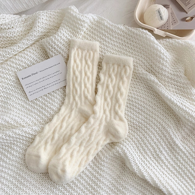 Plush Knit Fuzzy Socks