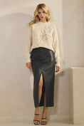 Load image into Gallery viewer, Faux Leather Midi Skirt

