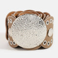 Load image into Gallery viewer, Boho Babe Belt in Tan & Silver

