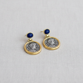 Load image into Gallery viewer, Vintage Coin Portrait Silver Stud Earrings
