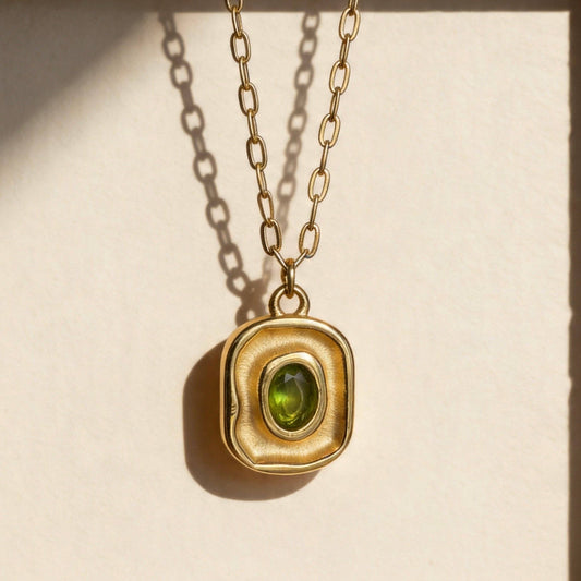 Elodie Square Pendant Necklace
