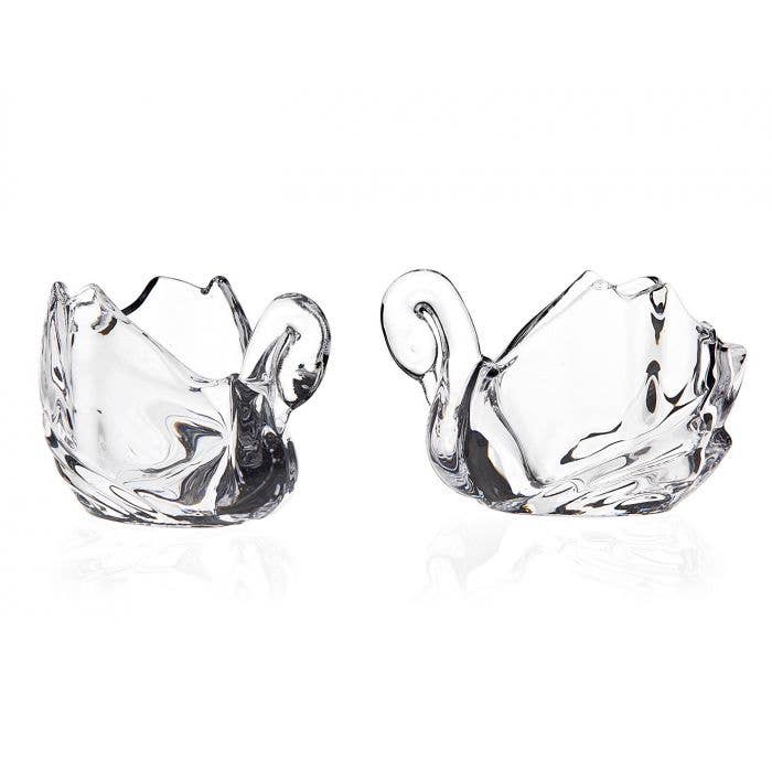 Swan Votiveholder Pair