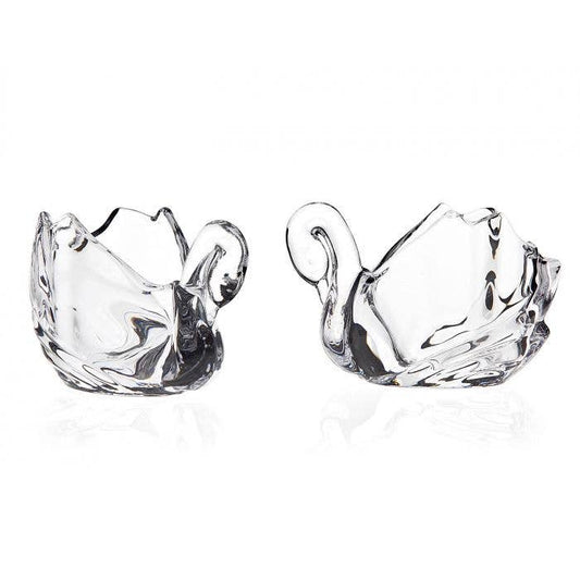 Swan Votiveholder Pair